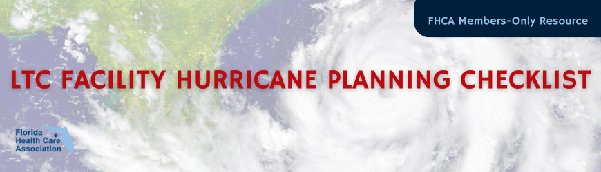 LTC Facility Hurricane Planning Checklist